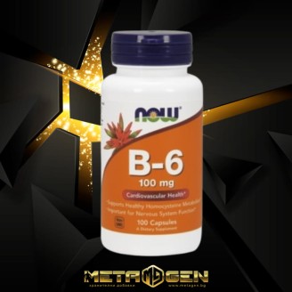 NOW VITAMIN B-6 (PYRIDOXINE) 100 МГ - 100 КАПСУЛИ на супер цена Витамин B