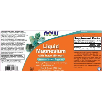 NOW Liquid Magnesium 237 мл на супер цена Магнезий