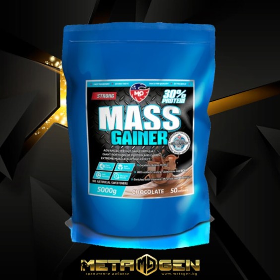 MLO Strong Mass Gainer 2.20 lb (1000g) / 50 дози на супер цена Гейнъри