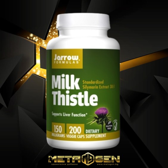 Jarrow Formulas Milk Thistle (бял трън) 200 капс. /150 мг на супер цена Хранителни добавки за черен дроб
