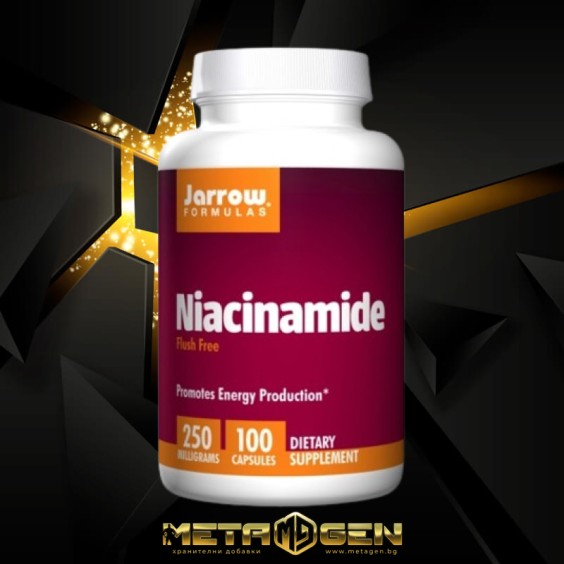 Jarrow Formulas Niacinamide (Flush Free) 100 капс./250мг на изгодни цени Jarrow Formulas Niacinamide (Flush Free) 100 капс./250мг на супер цена Витамини за мъже