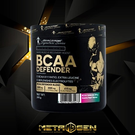Kevin Levrone Black Line / BCAA Defender / with Citrulline & Electrolytes 245 гр / 25 дози на изгодни цени Kevin Levrone Black Line / BCAA Defender / with Citrulline & Electrolytes 245 гр / 25 дози на супер цена BCAA