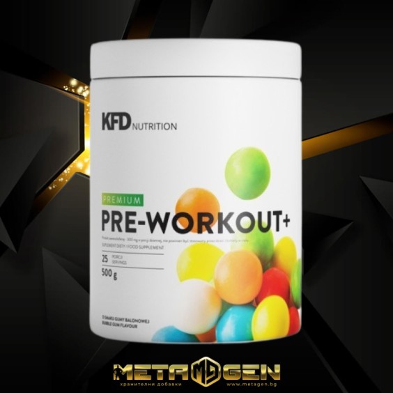 KFD Nutrition Premium Pre Workout+ 500 гр на супер цена Азотни бустери / напомпващи
