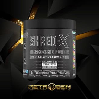Applied Nutrition Shred-X Thermogenic Powder | Ultimate Fat Burner 300 гр / 30 дози на супер цена Изгаряне на мазнини