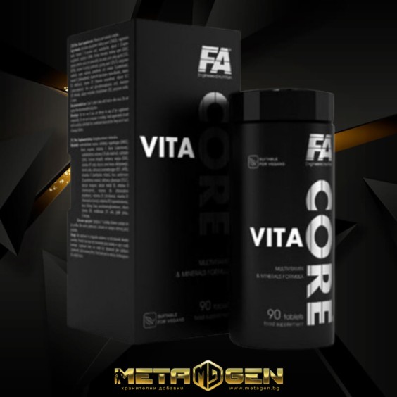FA Nutrition CORE Vita / Premium Multivitamin Formula 90 таблетки / 30 дози на изгодни цени FA Nutrition CORE Vita / Premium Multivitamin Formula 90 таблетки / 30 дози на супер цена Витамини за мъже