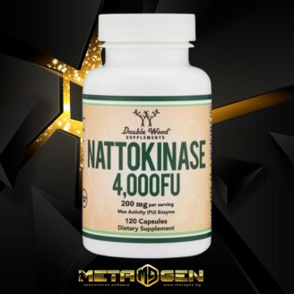 Double Wood Nattokinase 200 мг / 120 капсули на супер цена Храносмилателни ензими