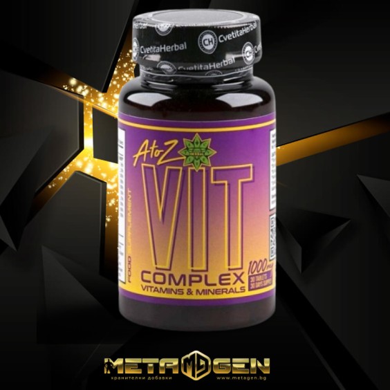 Cvetita Herbal A to Z VIT Complex - Витамини и Минерали - 30 таблетки х 1000 мг на супер цена Витамини от А до Я