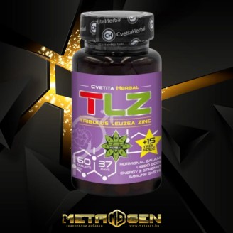 CVETITA HERBAL TLZ - Трибулус, Левзея и Цинк - 60 таблетки х 363 mg CVETITA HERBAL TLZ - Трибулус, Левзея и Цинк - 60 таблетки + 15 таблетки подарък х 363 mg на супер цена