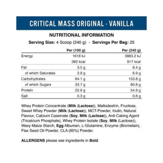 Applied Nutrition Critical Mass 6000 гр / 25 дози на супер цена Гейнъри