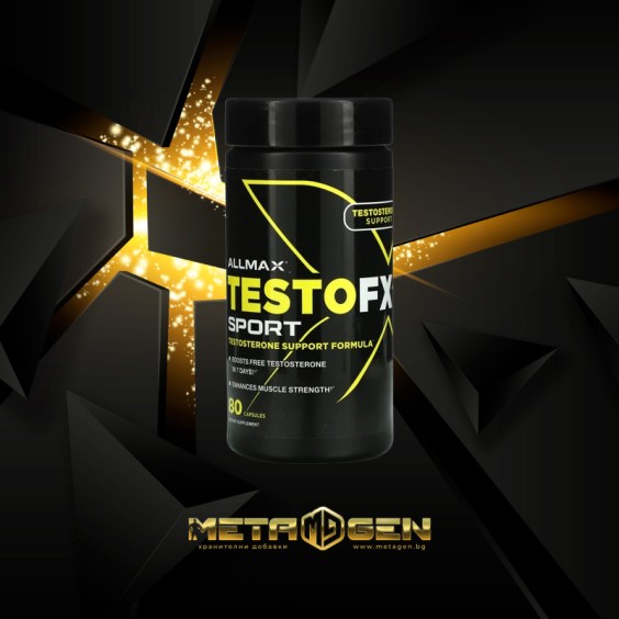 ALLMAX TESTOFX SPORT: TESTOSTERONE SUPPORT 80 капсули на супер цена Тестостеронни буустъри