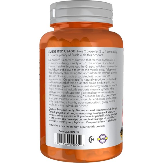 NOW Kre-Alkalyn ® Creatine 120 капсули на изгодни цени NOW Kre-Alkalyn ® Creatine 120 капсули на супер цена Креатин