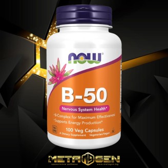 NOW Vitamin B-50 / 100 таблетки на супер цена Витамин B