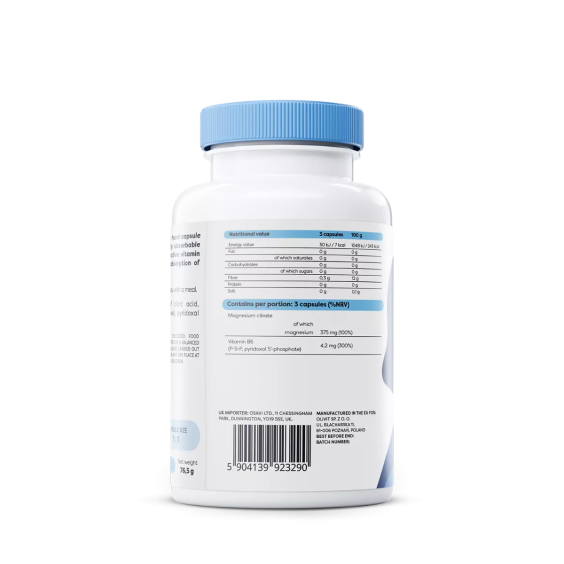 Osavi Magnesium + B6 - 90 vegan capsules на изгодни цени Osavi Magnesium + B6 - 90 vegan capsules на супер цена Калций, Магнезий, Цинк