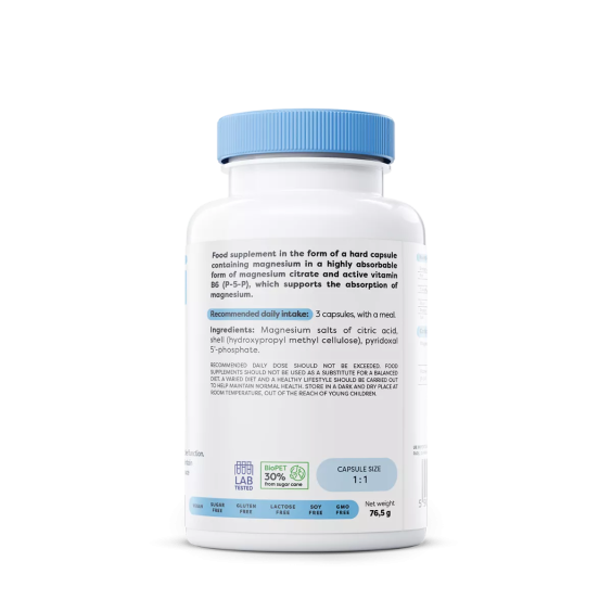 Osavi Magnesium + B6 - 90 vegan capsules на изгодни цени Osavi Magnesium + B6 - 90 vegan capsules на супер цена Калций, Магнезий, Цинк