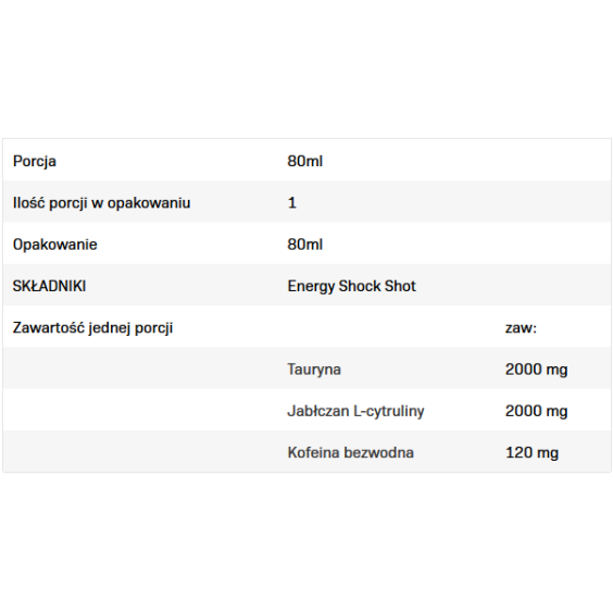 Allnutrition Energy Shock 80 мл на супер цена Азотни бустери / напомпващи