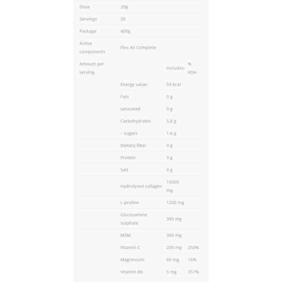 Allnutrition Flex All Complete 400 гр на изгодни цени Allnutrition Flex All Complete 400 гр на супер цена Комплексни форми за стави