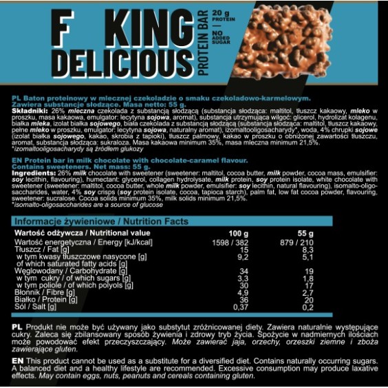 Allnutrition F**King Delicious Protein Bar Box / 15 x 55 гр на супер цена Барове с малко захар