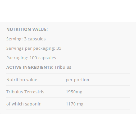 Allnutrition Tribulus Testosterone Booster 100 капсули на супер цена Трибулус Терестрис / Бабини зъби