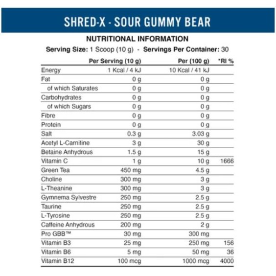 Applied Nutrition Shred-X Thermogenic Powder | Ultimate Fat Burner 300 гр / 30 дози на изгодни цени Applied Nutrition Shred-X Thermogenic Powder | Ultimate Fat Burner 300 гр / 30 дози на супер цена Изгаряне на мазнини