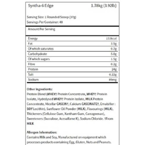 BSN Syntha-6 Edge 1780 гр на изгодни цени BSN Syntha-6 Edge 1780 гр на супер цена Протеинови матрици