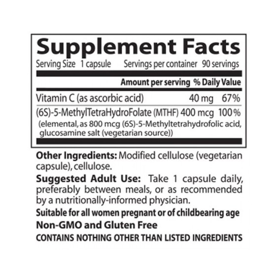 Doctor's Best Folate (Метил Фолат) 400 мкг / 90 капсули на изгодни цени Doctor's Best Folate (Метил Фолат) 400 мкг / 90 капсули на супер цена Витамин B