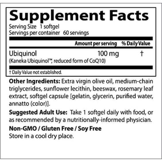 Doctor's Best Ubiquinol 100мг / 60 гел капсули на изгодни цени Doctor's Best Ubiquinol 100мг / 60 гел капсули на супер цена Коензим Q10