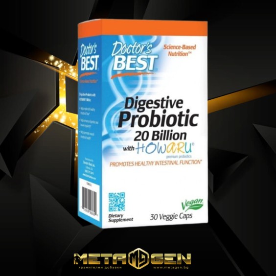 Doctor's Best Digestive Probiotic 20 Billion / 30 капсули на изгодни цени Doctor's Best Digestive Probiotic 20 Billion / 30 капсули на супер цена Пробиотици