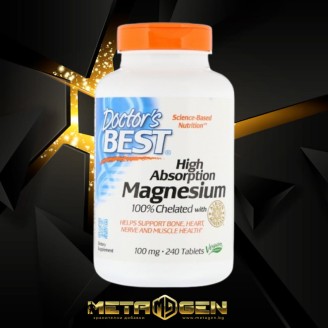 Doctor's Best High Absorption Magnesium Chelated 240 таблетки на супер цена Магнезий