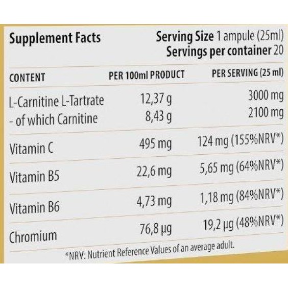 Dorian Yates Nutrition Liquid L-Carnitine Shot 3000 20х25 мл на изгодни цени Dorian Yates Nutrition Liquid L-Carnitine Shot 3000 20х25 мл на супер цена Л Карнитин