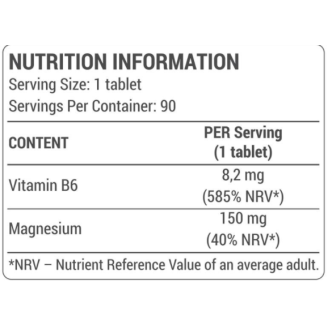 Dorian Yates Nutrition Organic Magnesium + B6 - 90 Tabs на супер цена Калций, Магнезий, Цинк