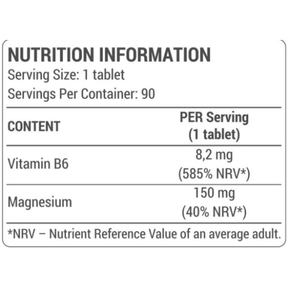 Dorian Yates Nutrition Organic Magnesium + B6 - 90 Tabs на изгодни цени Dorian Yates Nutrition Organic Magnesium + B6 - 90 Tabs на супер цена Калций, Магнезий, Цинк