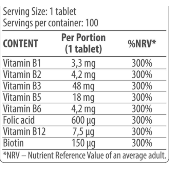 Dorian Yates Nutrition Vitamin B Complex - 100 tabs на изгодни цени Dorian Yates Nutrition Vitamin B Complex - 100 tabs на супер цена Витамин B