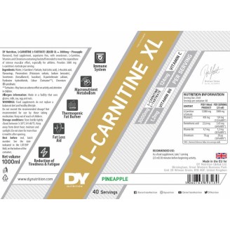 Dorian Yates Nutrition L-Carnitine XL Liquid - 1000 ml на супер цена Л Карнитин