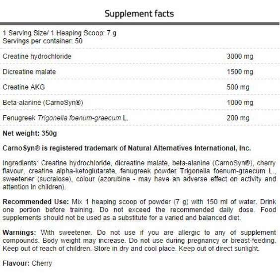 FA Nutrition CORE Crea 350 гр / 50 дози на супер цена Креатинови матрици