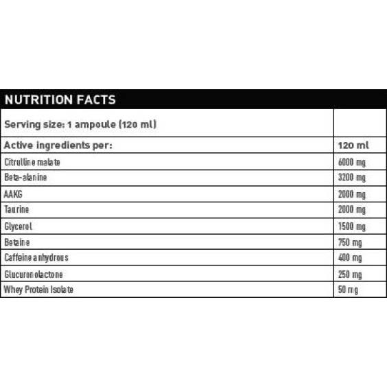 FA NUTRITION Ice Pump / Pre-Workout Shot 24x120 мл на супер цена Азотни бустери / напомпващи