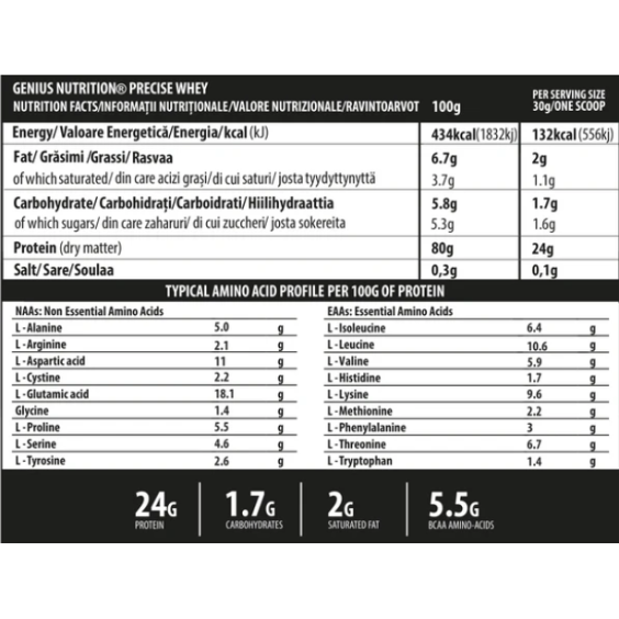 Genius Nutrition WHEY-X5 900g / 27 serv на супер цена Протеини