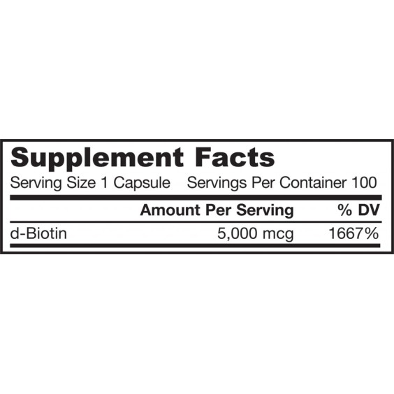 Jarrow Formulas Biotin 100 капсули x 5000 мкг на супер цена Витамин B