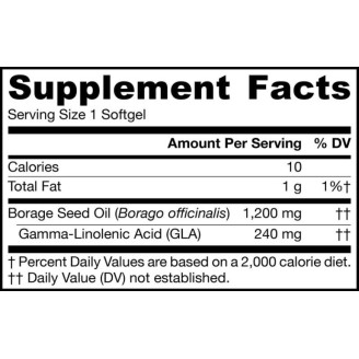 Jarrow Formulas Borage (GLA) 120 гел-капс. / 1200 мг на супер цена Добавки на растителна и билкова основа