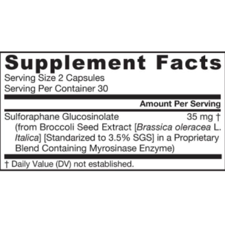 Jarrow Formulas BroccoMax® (е-кт от броколи )-60 капс на супер цена Хранителни добавки за черен дроб
