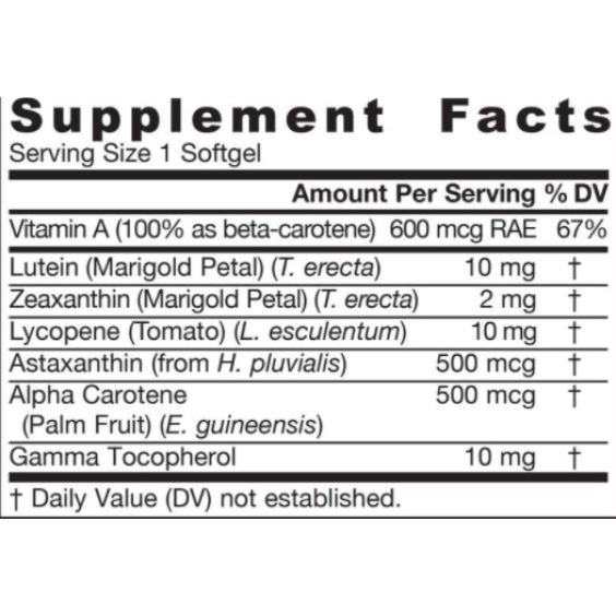 Jarrow Formulas CarotenALL® 60 гел-капсули на супер цена Хранителни добавки за простатата
