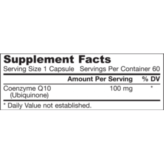Jarrow Formulas Co-Q10 (Ubiquinone) 60 капс. / 100 мг. на супер цена Коензим Q10