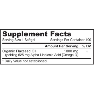 Jarrow Formulas Flaxseed Oil 100 гел-капс. / 1000 мг на супер цена Сърдечно здраве