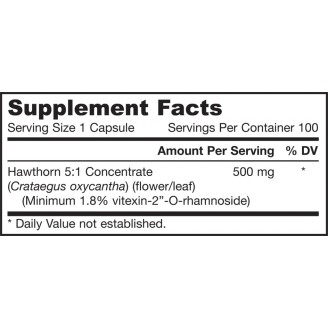 Jarrow Formulas Hawthorn (глог) 100 капсули/ 500 мг на супер цена Сърдечно здраве