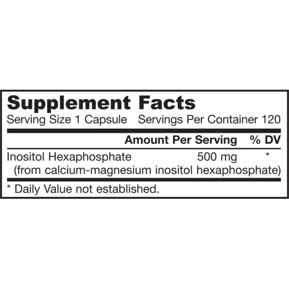 Jarrow Formulas IP6 (Inositol Hexaphosphate) 120 капс./ 500 мг на супер цена Витамин B