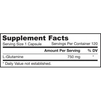Jarrow Formulas L-Glutamine 120 капсули / 750 мг на супер цена Глутамин 