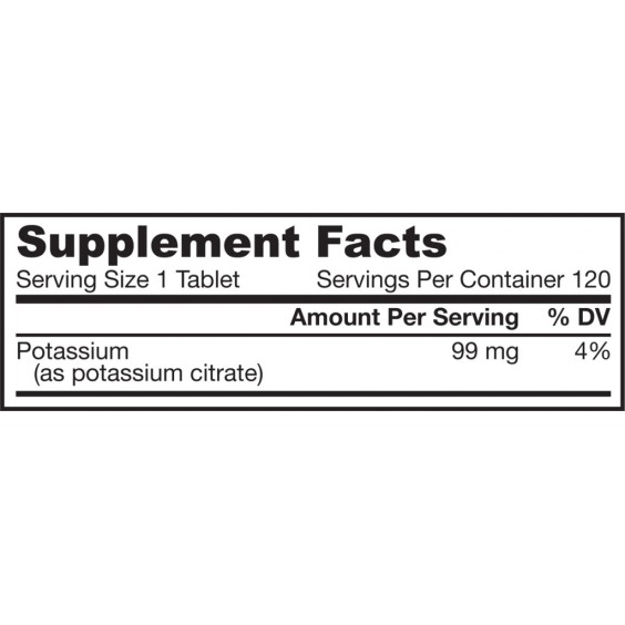Jarrow Formulas Potassium Citrate 120 табл./ 99 мг на супер цена Комплексни форми за стави