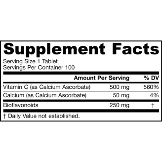 Jarrow Formulas Vitamin C (Buffered) 100 Easy-Solv® табл на супер цена Витамин C