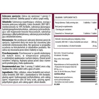 KFD Nutrition Forskolin 90 таблетки на супер цена Изгаряне на мазнини