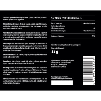 KFD Nutrition Melatonin 200 капсули на супер цена Хранителни добавки за сън