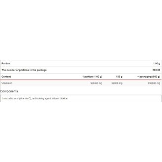 KFD Nutrition Pure Vitamin C 900 гр на супер цена Витамин C